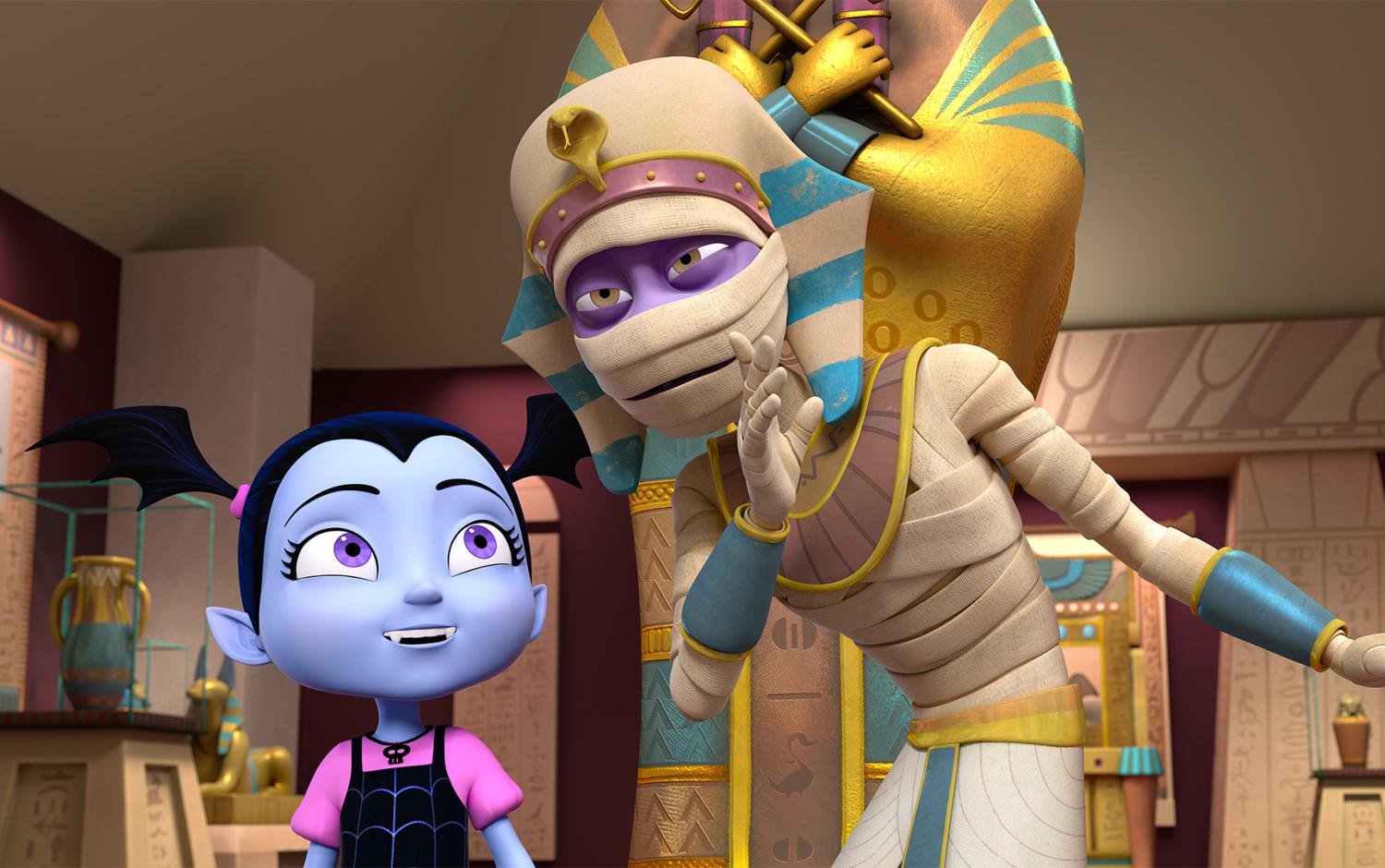 Vampirina and an Egyptian mummy 