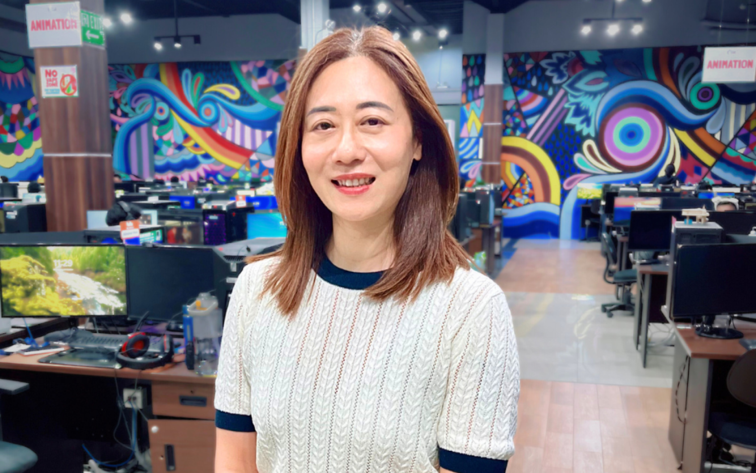 A photo of Lily Wang in the Brown Bag Films Bali studio