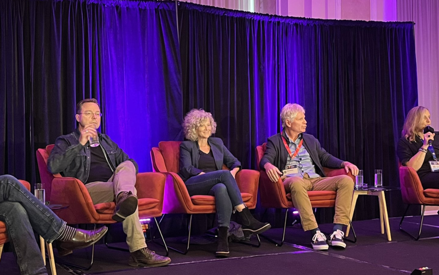 VP of Development and Production, Karen Fowler, taking part in a TAC panel at the Ottawa International Animation Festival 2023