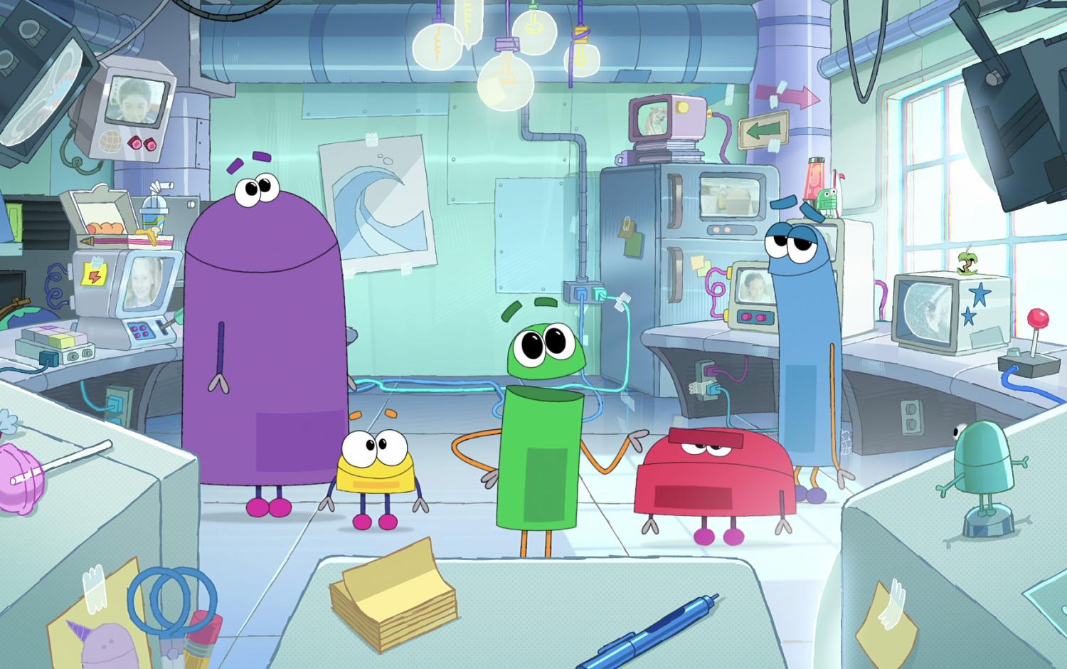 StoryBots characters all lined up