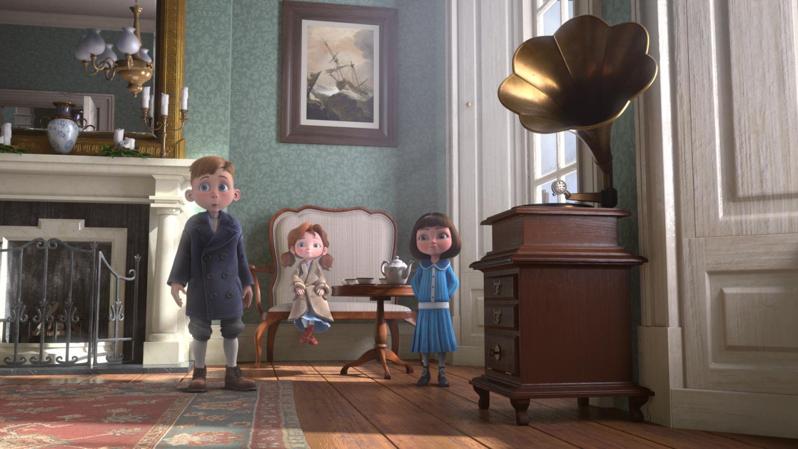 A still from animated holiday special Angela's Christmas 2