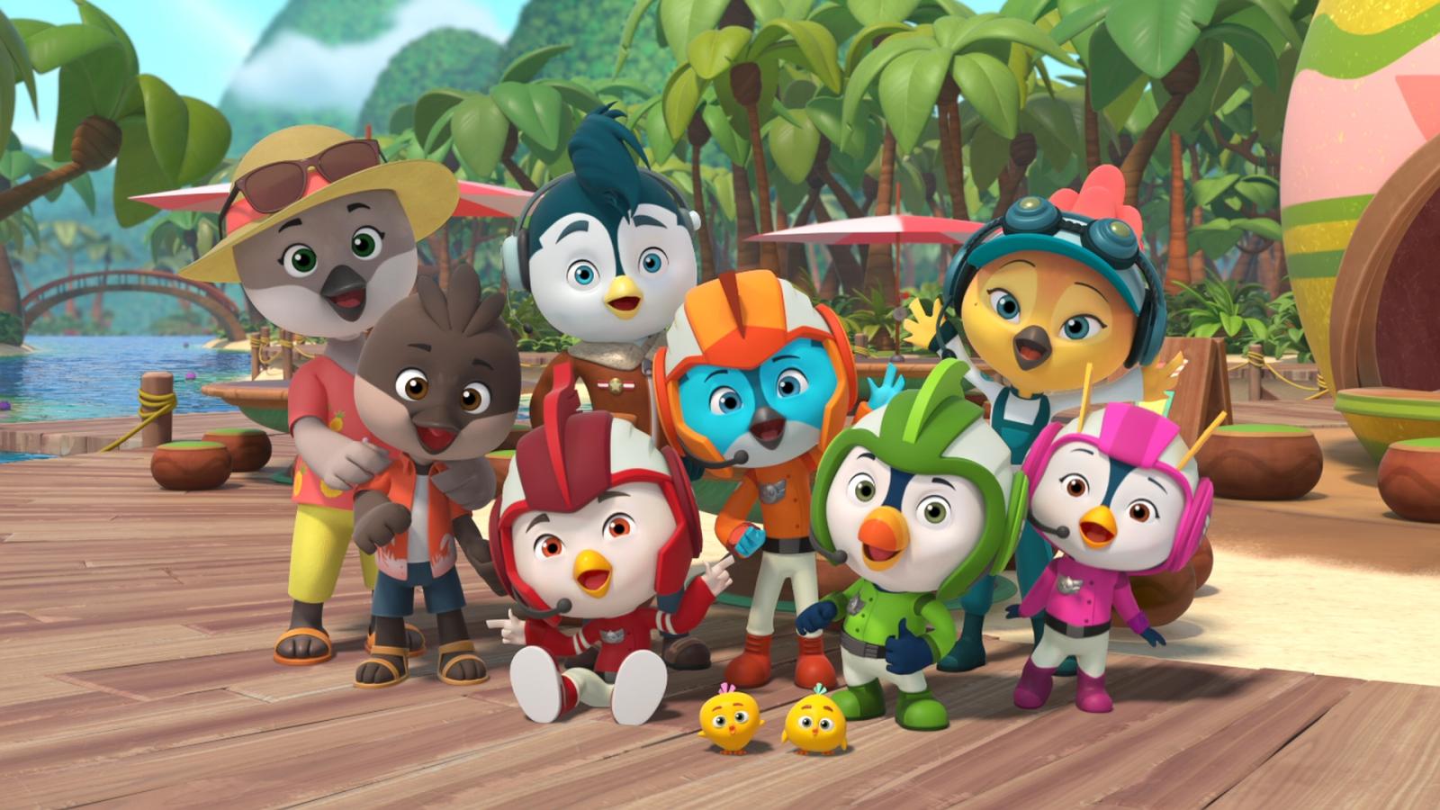 An image from the animated series Top Wing