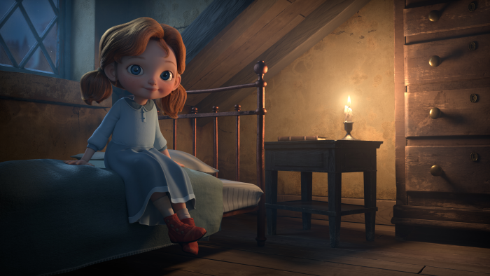 A still from animated holiday special Angela's Christmas