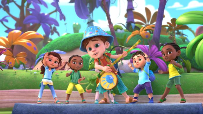 A still from the animated series Eureka!