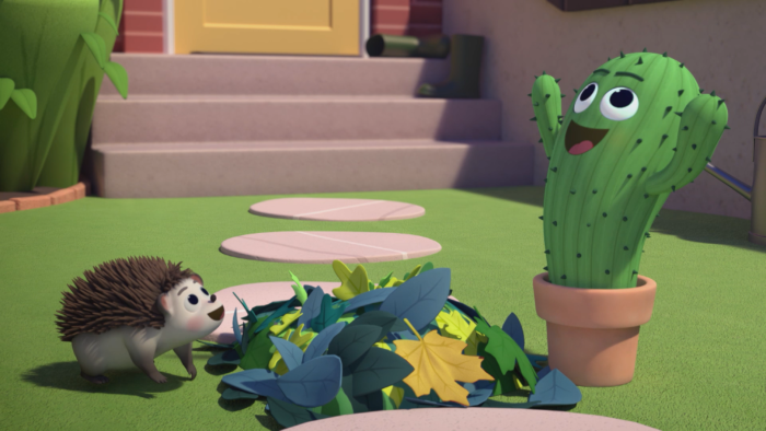 A still from animated short film Pins and Needles