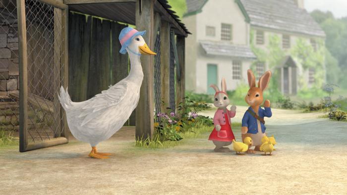 Peter, Lily and mother goose