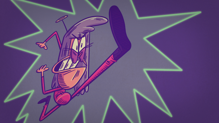 3 Amigonauts episodic still - one character does a high kick