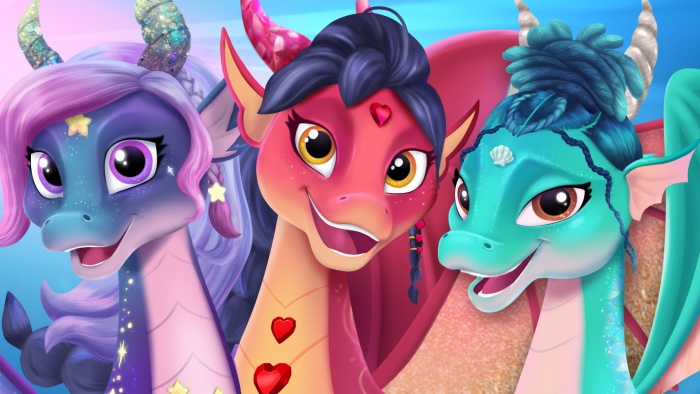 Three dragons together